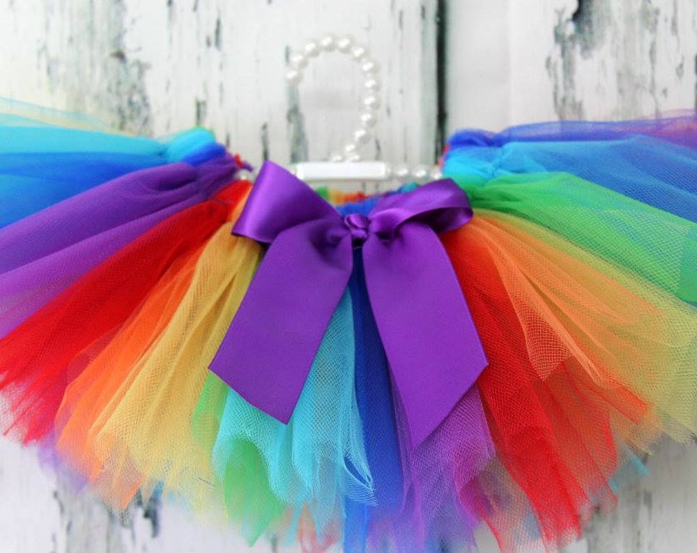 Red Rainbow Tutu - Custom Handmade Toddler Kids