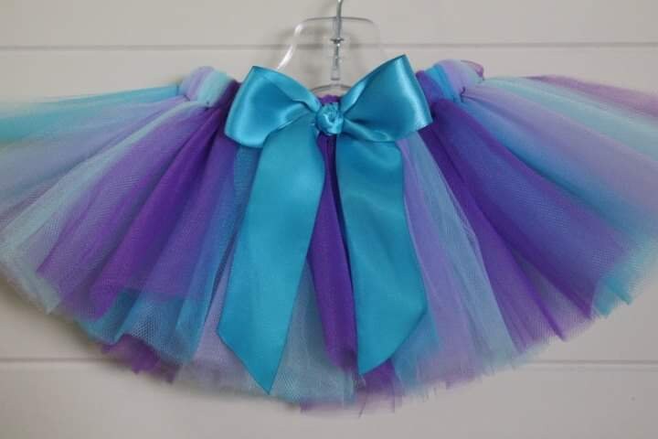 Purple and Turquoise Tutu - Custom Handmade Toddler Kids Baby Birthday Cake Smash
