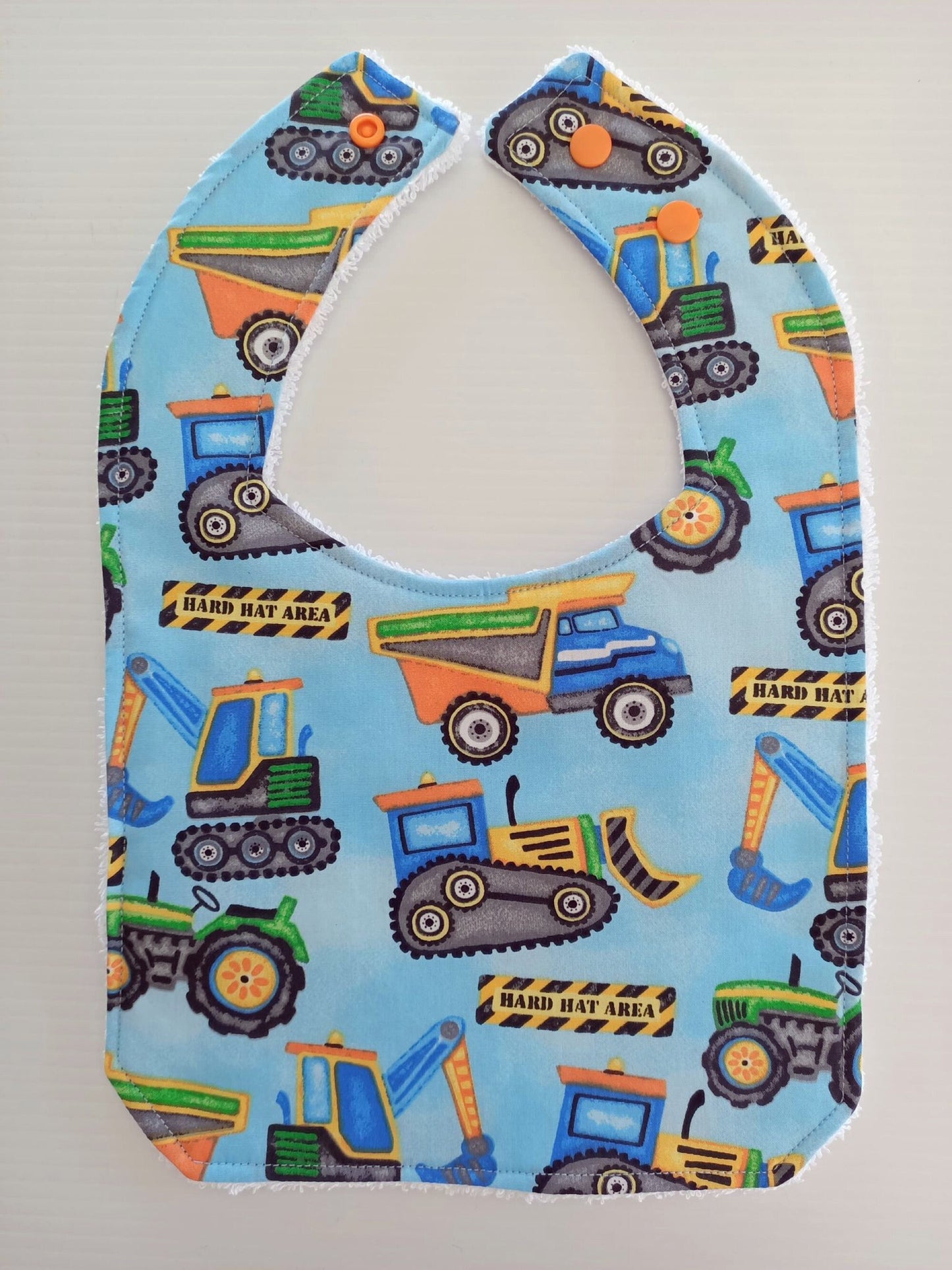 FREE POST Construction Bib - with adjustable snap press buttons