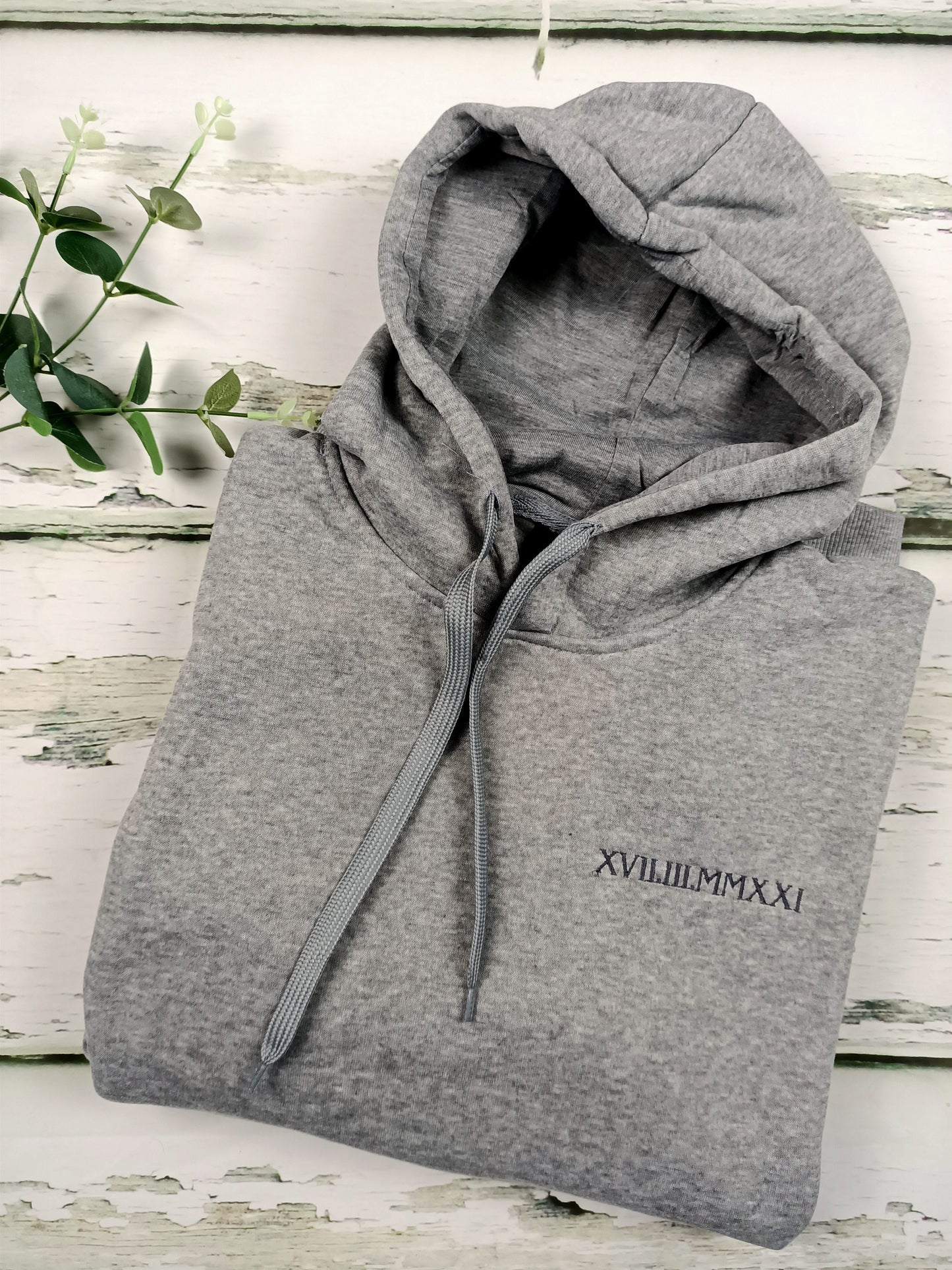 Roman Numeral Hoodies Hoody Matching Couples Embroidered Anniversary Date Jumpers