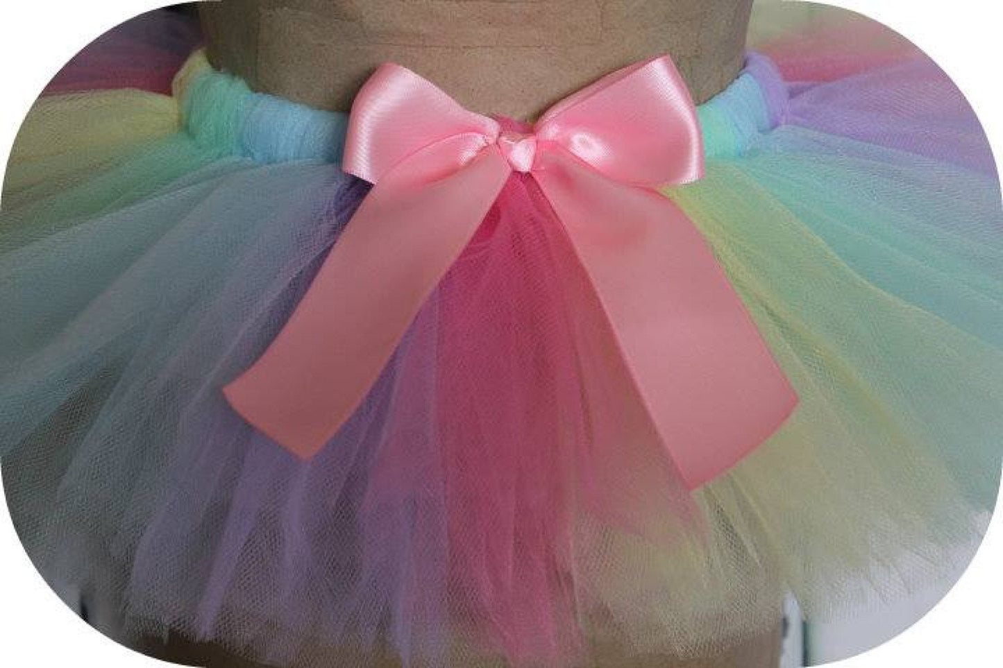 Spring Rainbow Tutu - Custom Handmade Toddler Kids Baby Birthday Cake Smash SHORT LENGTH
